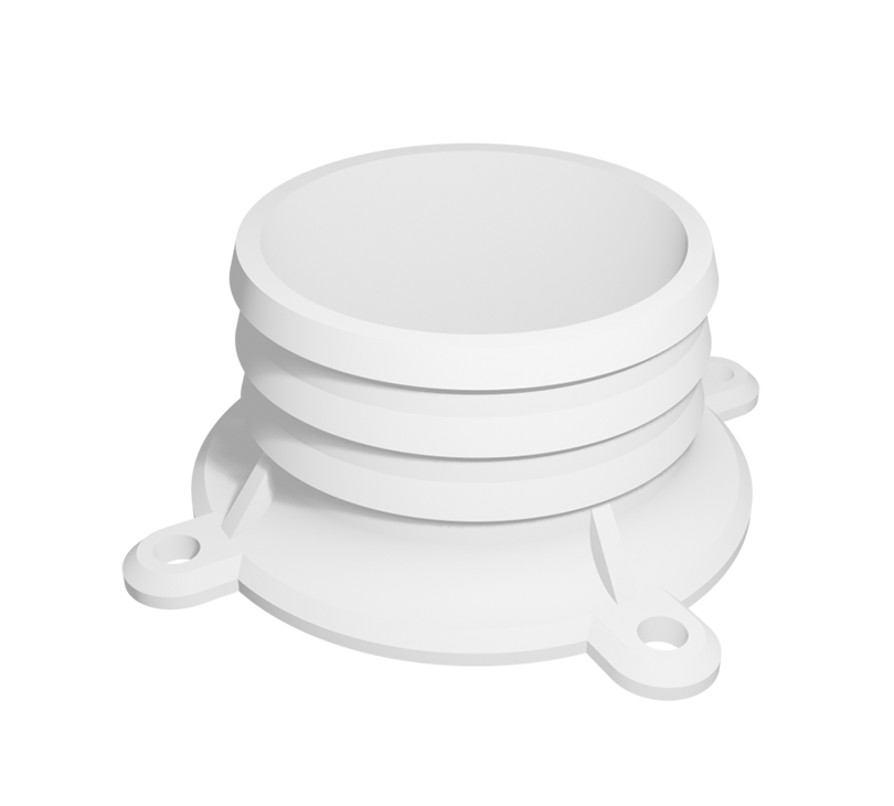 Render of a 3D Printed Air Duct Adapter