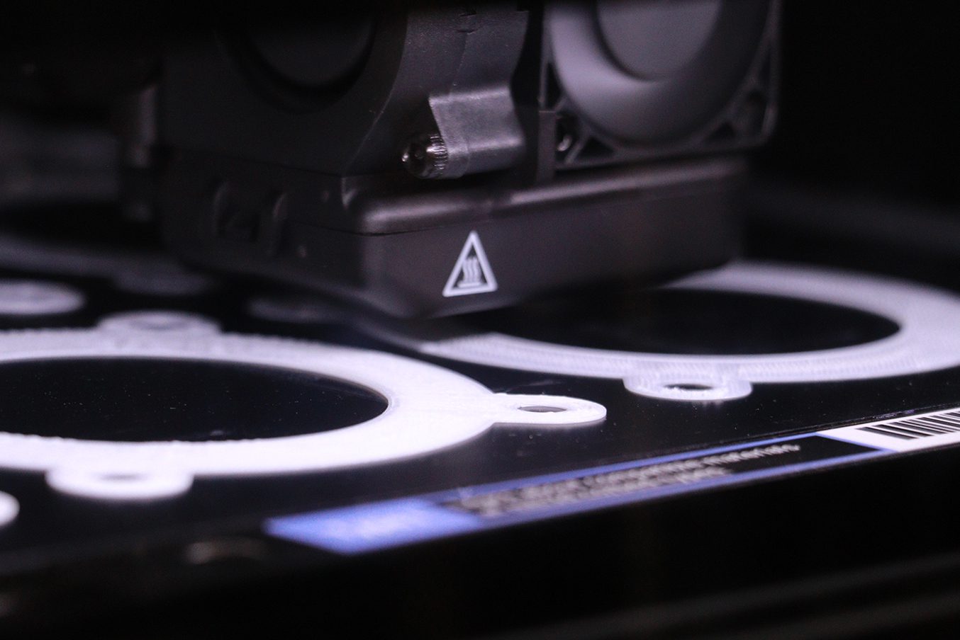 Close up of Mosaic's Element printing parts